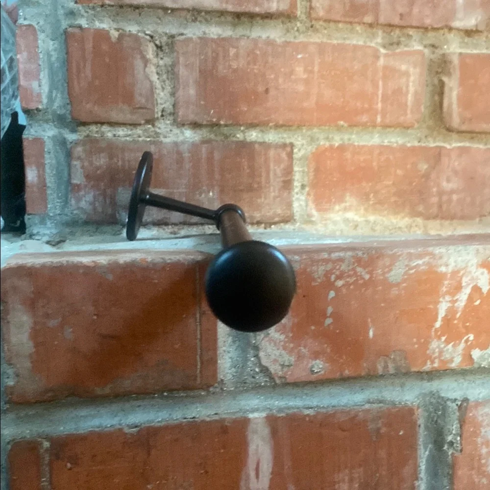 Bronze Wall-Mounted Towel Bar